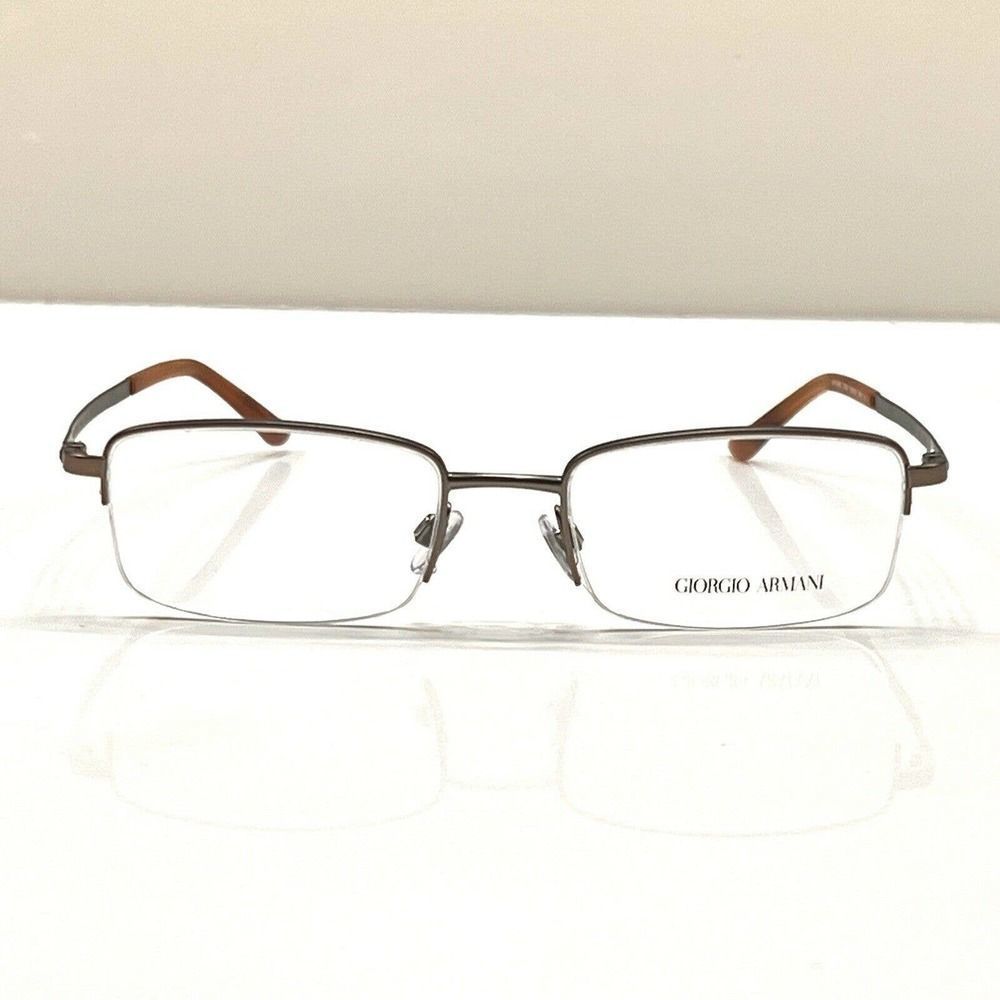 NEW Giorgio Armani AR5065 3006 Bronze Eyeglass Frames 52][19~145 Half Rim Square - Picture 2 of 10